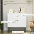 thumbnail image 4 of HOMCOM Armoire de Rangement avec Portes Doubles Armoire d'Accent Autoportante, Blanche, 4 of 10