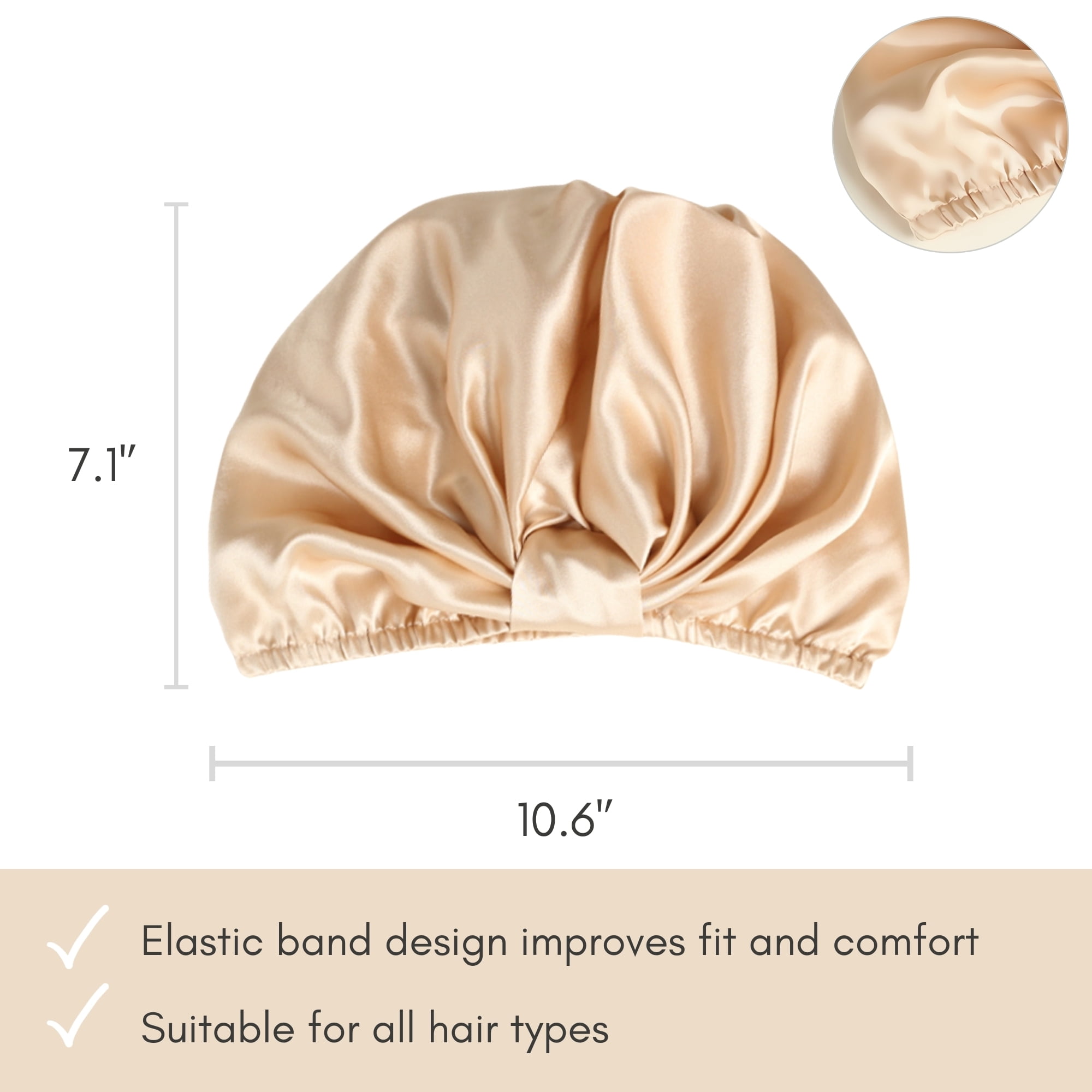 SusanSilk Premium Mulberry Silk Bonnet with French Twist Flower Design, Breathable, Adjustable