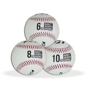 Rukket Sports Progression Weighted Baseballs/Softballs for Hitting, Batting & Fielding Practice (3 Pack)