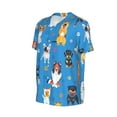 thumbnail image 2 of Balery Cute Dogs Baseball Jersey for Men Casual Button Down Shirts Short Sleeve Active Team Sports Uniform-3X-Large, 2 of 9