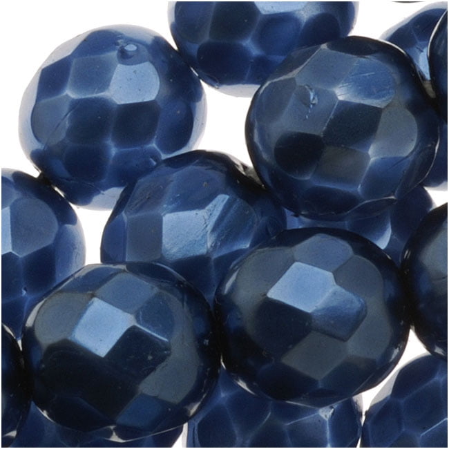 Snake 15 Czech 10mm Faceted Round Firepolished Glass Beads 6/"