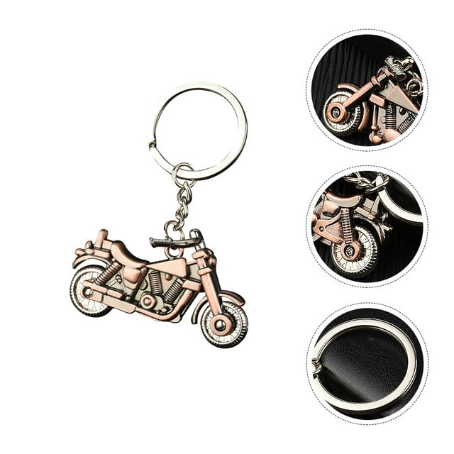 BESTYASH 1Ud Llavero Elegante Motocicleta En Zinc Aleación Color Marrón Para Accesorio Clave