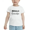 thumbnail image 2 of Hello Grandpa Cute Toddler T Shirts for Boys Girls (White, Youth XL), 2 of 5
