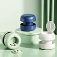 thumbnail image 3 of 3 Colors Compact Grinder Cutter Plastic Food Grade for Travel, Pill Cutting Grinding, 3 of 8