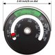 thumbnail image 4 of Termómetro de estufa magnética Medidor de termómetro de estufa de fuego para medidor de temperatura de horno de troncos de madera,11 Feliz Sencillez, 4 of 5