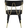 thumbnail image 1 of Meridian Furniture Rheingold Black Velvet Dining Chair (Set of 2), 1 of 5