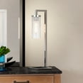 thumbnail image 3 of Evelyn&Zoe Modern Metal Table Lamp with Seeded Glass Shade, 3 of 10
