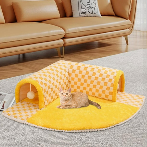 Couch with cat clearance tunnel