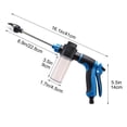 thumbnail image 2 of High Pressure Car Wash Water Spray Nozzle, Lengthened Garden Hose Nozzle, Car Washing & Watering Tool for Yard, Patio, Efficient for Cleaning Cars, Watering Bonsais, Easter Decor, 14*6in, Blue, 2 of 9
