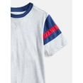 thumbnail image 3 of Wonder Nation Boys Football Tee with Short Sleeves, Sizes 4-18, 3 of 3