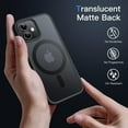thumbnail image 4 of JETech Magnetic Case for iPhone 12/12 Pro 6.1-Inch Compatible with MagSafe, Translucent Matte Back Slim Shockproof Phone Cover (Black), 4 of 6