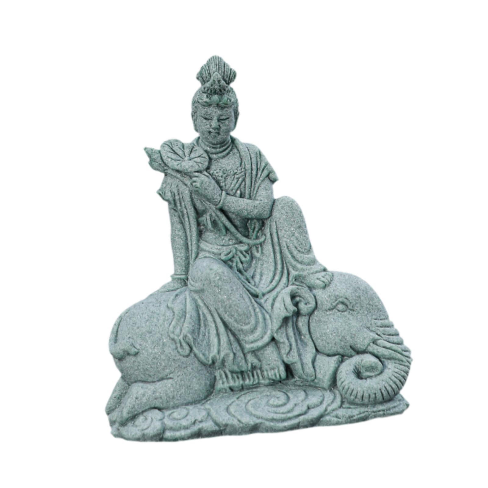 Baoblaze Buddha Statue Aquarium Tank Decoration Garden Statue Sculpture Underwater Landscaping Ornament Buddha Figurine for Office Bedroom 9.5cmx5.5cmx11.5cm
