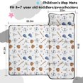 thumbnail image 5 of Baseballs and Jerseys White Pattern Teens Toddler Nap Mat with Pillow, Sleeping Mat Bag for Preschool Daycare 51"x22", 5 of 6