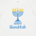 thumbnail image 4 of Inktastic Happy Hanukkah with Blue Menorah Boys or Girls Baby T-Shirt, 4 of 5