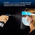 thumbnail image 6 of Salon World Safety 5-Black & 5-Blue Face Shields - Ultra Clear Protective Full Face Shields to Protect Eyes, Nose and Mouth - Anti-Fog PET Plastic, Elastic Headband - Sanitary Droplet Splash Guard, 6 of 6
