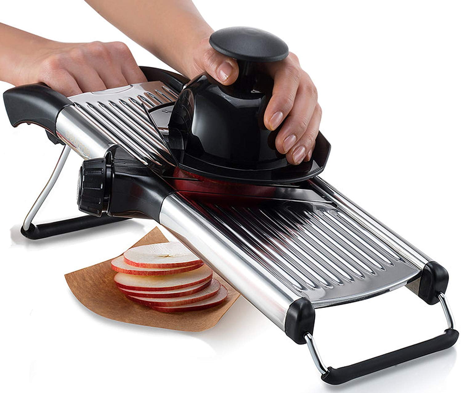 Gourmia GMS9105 Adjustable Stainless Steel Mandoline Slicer Dial Style   864ba7ed 0506 43e6 997c 008959e280d2 1.a824503e168a45c7c074a41dd30f48e8 