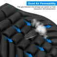 thumbnail image 5 of Motorcycle Comfort Gel Seat Cushion Shock Pad Pressure Relief Cover Breathable Black, 5 of 10