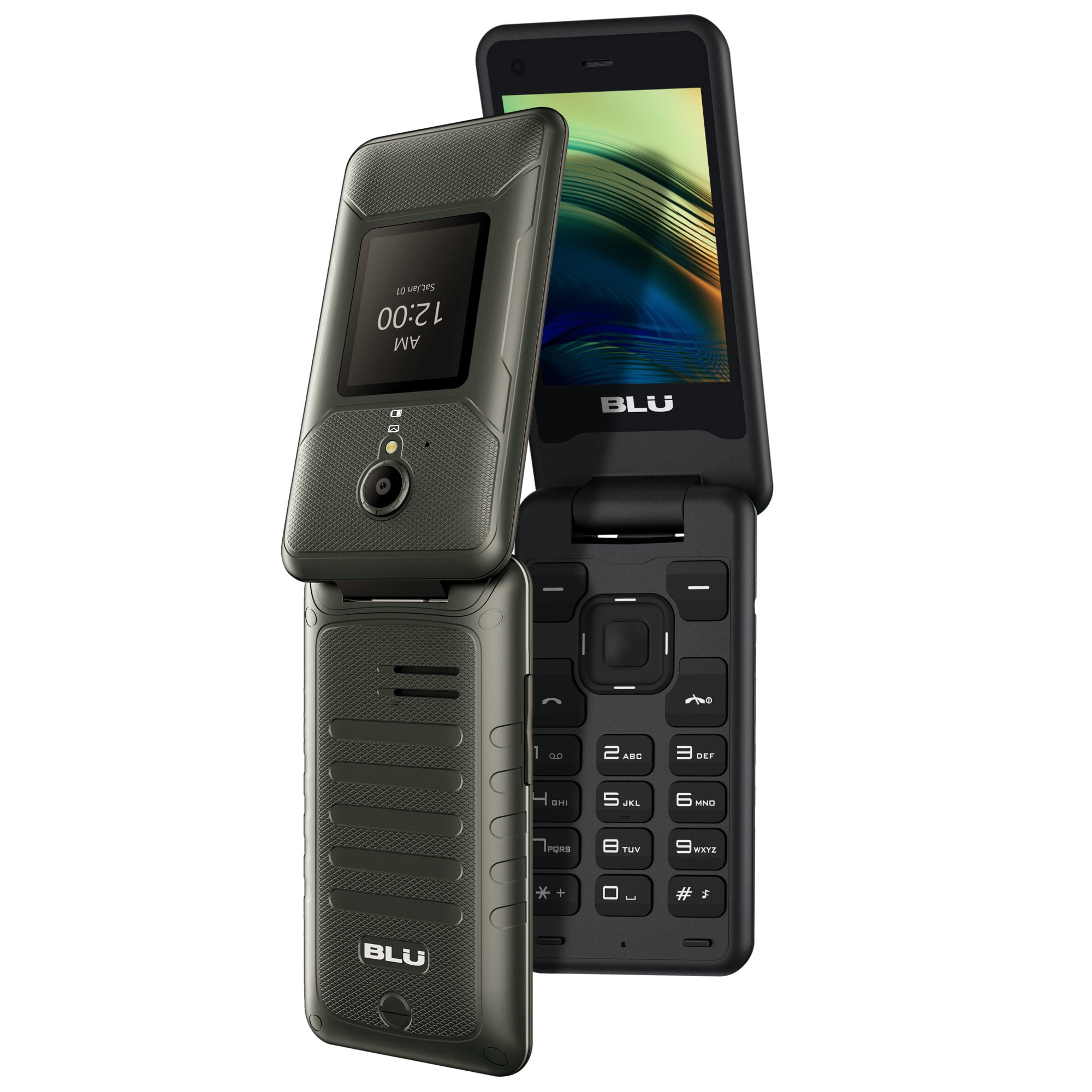 Restored BLU Tank Flip T0100U 2.8" Display 2022 GSM Unlocked 4G LTE Flip Phone (Bronze) (Refurbished)