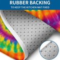 thumbnail image 4 of Rainbow Tie Dye Spiral Dot Pattern Bathroom Rugs Sets 3 Piece,Toilet Cover Set,Absorbent Non Slip Bathroom Mats Sets with U-Shaped Contour Rug Toilet Rug Set, 4 of 5