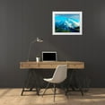thumbnail image 3 of Jasper, Sisa 14x12 White Modern Wood Framed Museum Art Print Titled - Blue Mountain, 3 of 4