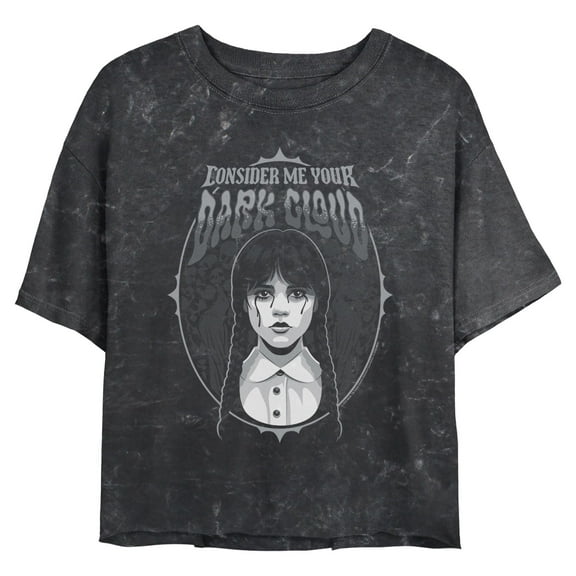 Juniors Wednesday Consider Me Your Dark Cloud Quote T Shirt