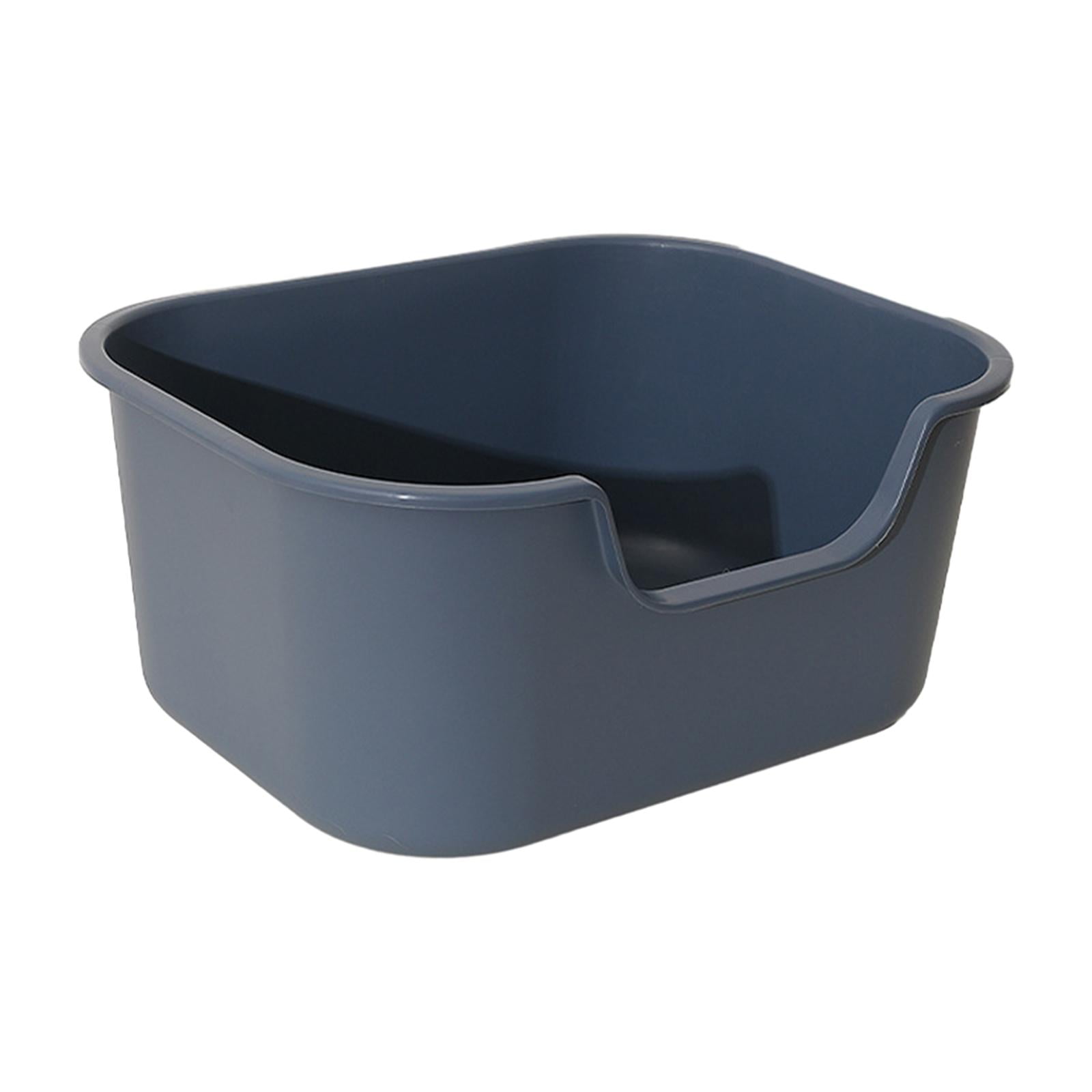Cat litter box Cat litter and high sides Durable Cat litter Blue Walmart