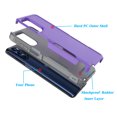 thumbnail image 3 of For Moto G pure/ G Power（2022）Case, 2 in 1 Hard PC Phone Case for Moto G pure/ G Power（2022）, Rubber & Rugged Shockproof Full Body Protection Case Cover-Black, 3 of 8