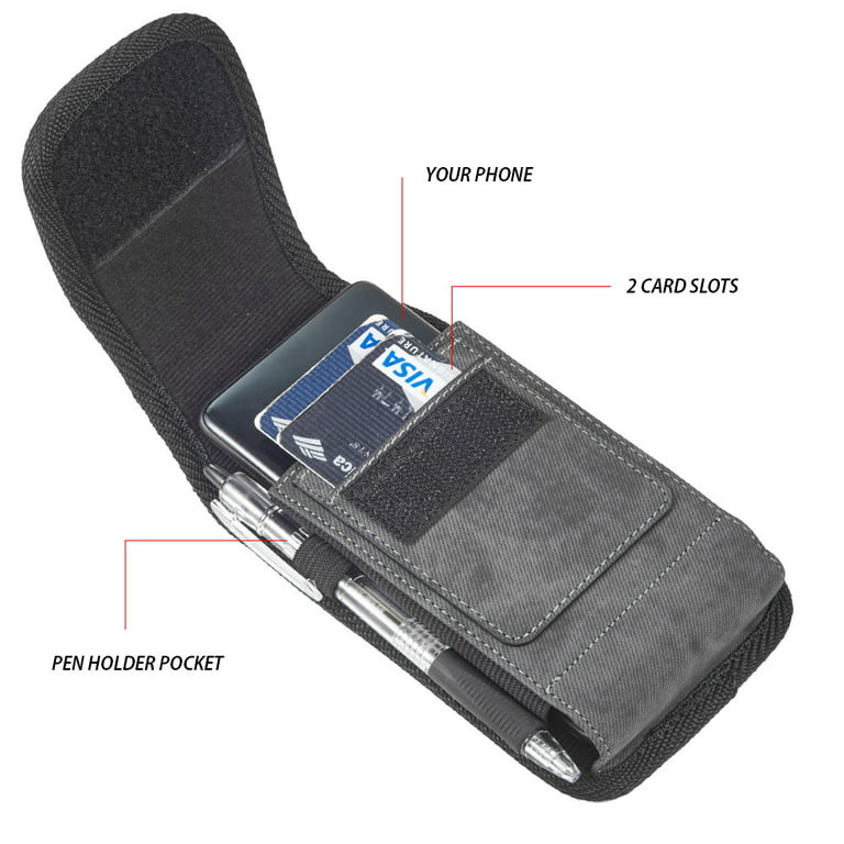 Extra Small Universal Horizontal Cell Phone Case/Pouch/Holster with Belt  Loop & Belt Clip