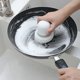 thumbnail image 4 of Cepillo de lavavajillas Limpieza de bolas Bola de bolas Palillos Cucharas Cucharas Pan Pan Scrubber Scrubber Mancha Extracción Baño Aseo Aseo Accesorios Accesorios Blanco Esponja tholdsy HA028363-02, 4 of 7