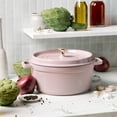 thumbnail image 3 of Staub Cast Iron Round Cocotte 5.5-quart-Peony Pink, 3 of 11