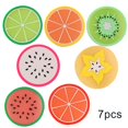 thumbnail image 1 of Cute Cartoon Jelly Colour Fruit Heat-resistant Coasters A0S6, 1 of 8