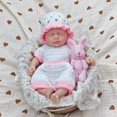 thumbnail image 4 of Muñeca miniatura de silicona MYREBABY 7 de cuerpo completo con accesorios, 4 of 6