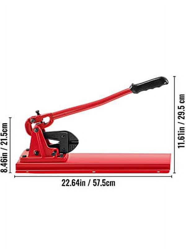 SKYSHALO Bench Swager Tool 24" Wire Rope Swaging Tool w/Crimper Cable Bolt Cutter Head Bench Crimper 1/16"-3/16" Aluminum/Copper Sleeves Bench Cable Alloy Steel Crimper Swager for1/2" Wire Rope
