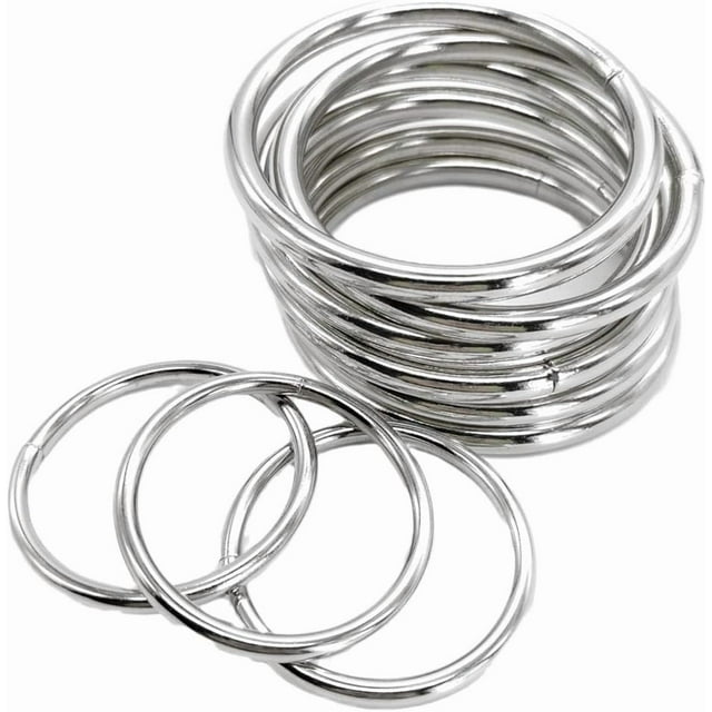 Miangastore 20Pcs Macrame Hoops Ring: 2 Inch Metal Craft Hoops for DIY Dreamcatcher Floral Macrame Rings - Metal for Hanging Plants Wedding Wall Decoration