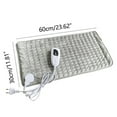 thumbnail image 2 of YZEGDCH Electric Heated Winter Blanket,Cozy Soft Flannel,Heat Protection,Portable Heated Blanket,23.6"x11.8" Heating Pad,Gray, 2 of 7