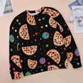 thumbnail image 6 of Fun Pizza Women's Floral Printed Sweatshirt Long Sleeve Crewneck Casual Loose Vintage Graphic Pullover Tops, 6 of 7