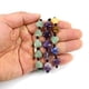 thumbnail image 3 of Nvzi Pulsera de cuentas hecha a mano, pulsera tejida con corazón de piedra natural, pulsera simple y ajustable (azul), 3 of 5