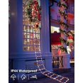 thumbnail image 4 of Christmas Ladder Lights, 9.9Ft Santa Claus Climbing Lights, 338 LED, 8 Modes, Timer Memory Function, Mains Powered for Indoor Outdoor Xmas Tree Balcon, 4 of 5