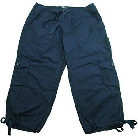 navy cargo trousers