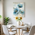 thumbnail image 2 of Canvas Wall Art Vintage Blue Flower Canvas Art Print Watercolor Floral Abstract Modern Minimalist Pictures Wall Decor for Living Room Bedroom Decorations Stretched Framed Ready to Hang 20"x30", 2 of 9