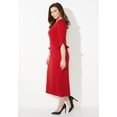 thumbnail image 3 of Catherines Women's Plus Size Ruffle Sleeve Shift Dress, 3 of 6