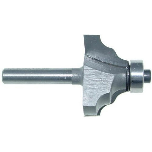 Magnate 3901 Wavy Edge Router Bit - 11/16" Cutting Height, 1/4" Shank Diameter, 2-3/16" Overall Length, 3/16" Radius, 1-1/4" Overall Diameter