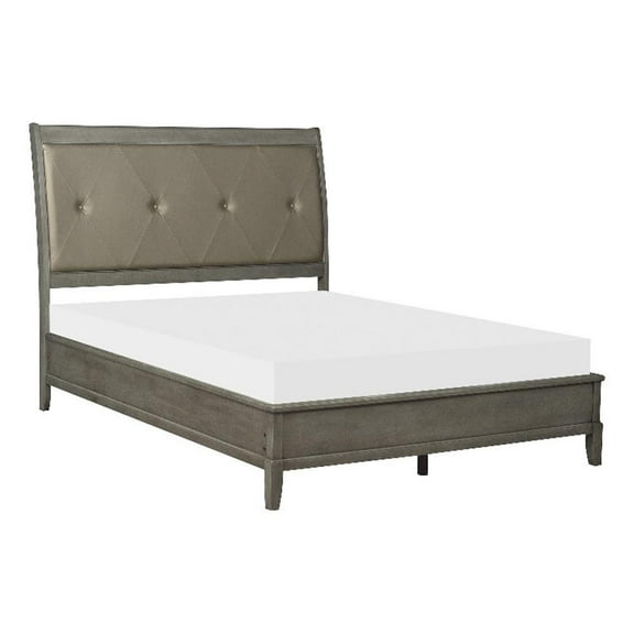 Lexicon Cotterill Queen Sleigh Bed in Gray