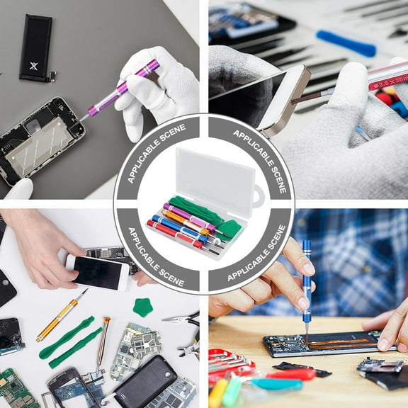 GOOHOCHY  8 Pcs Screwdriver Tool Set Mobile Phone Disassemble Kit for