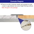 thumbnail image 4 of Uxcell 3pcs Aluminum T Molding Floor Transition Strip, Door/Carpet to Tile Transition Strip, Silver, 4 of 6