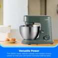 thumbnail image 3 of Midea 5-Quart Green Stand Mixer, 300W Tilt-Head Kitchen Mixer with Bowl, Paddle, Dough Hook & Accessories, 3 of 9