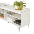 thumbnail image 3 of Madesa Modern Entertainment Center, TV Unit, Console Table, TV Stand for TVs up to 55" with Wire Management and Storage Shelves (White), 3 of 8
