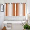 thumbnail image 3 of Orange White Ombre Kitchen Curtains Short 54 Inch Length, Farmhouse Country Minimalist Art Grommet Top Bedroom Living Room Curtains, Light Filtering Cafe Curtain Drapes 2 Panels Set 84''x54'', 3 of 9