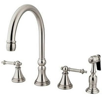 Kingston Brass Widespread Kitchen Faucets With Brushed Nickel KS2798TLBS