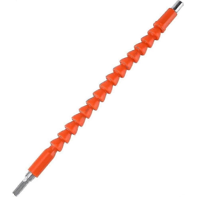 Extensión de destornillador hexagonal de eje flexible universal de 300 mm para taladro, destornillador electrónico (naranja)